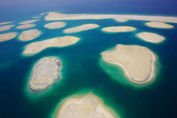 تصاویری از ساخت جزایر مصنوعی در دبی