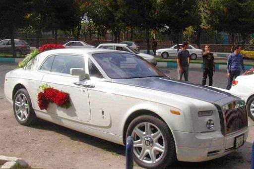 ماشین عروس ایرانی گرانترین ماشین عروس قیمت رولز رویس Black Phantom