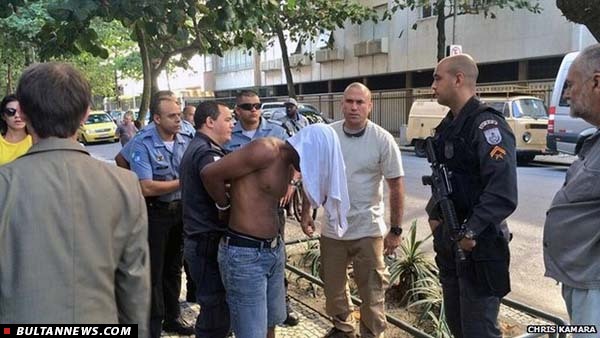 کریس کارما دزد برزیلی را  در خیابان دستگیر کرد