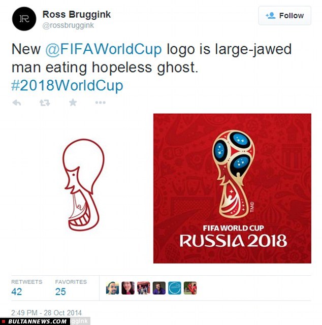 واکنش‌های جالب کاربران توییتر به نماد جام‌جهانی روسیه (+تصاویر)