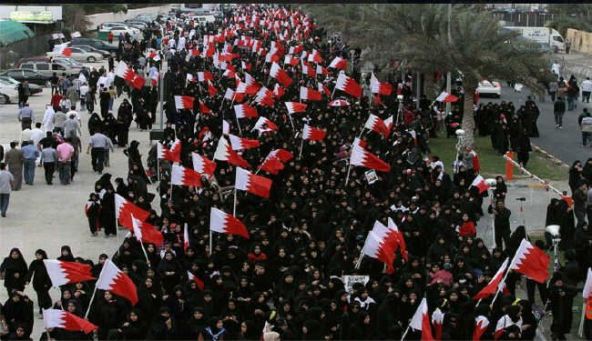 تظاهرات مردم بحرین در تظاهرات بزرگ 