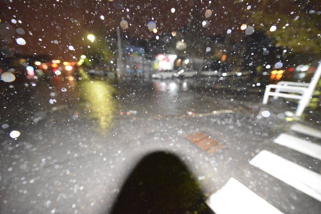 تصاویر بارش سیل وتگرگ در تهران