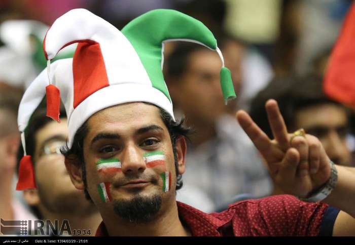 دیدار تیم ملی والیبال ایران و آمریکا