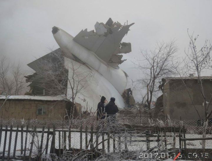 سقوط هواپیمای ترکیه در قرقیزستان 32کشته برجا گذاشت+ تصاویر