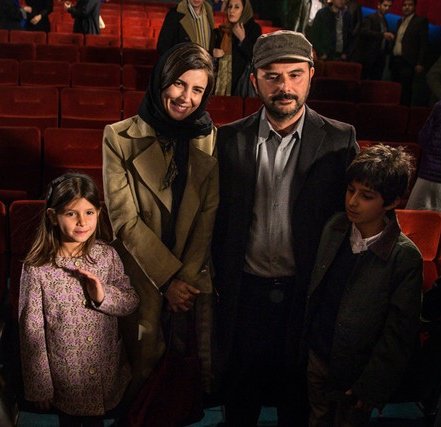 عکس جدید لیلا حاتمی و علی مصفا در کنار فرزندان شان مانی و عسل