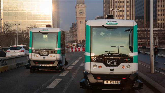ویدئو/ راه‌اندازی خط اتوبوس بدون راننده در پاریس