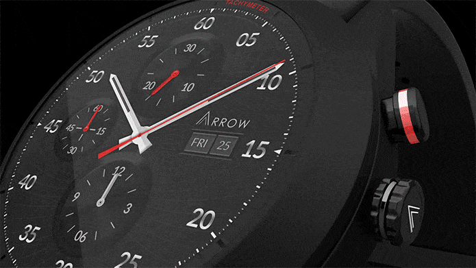 ساعت هوشمند Arrow به دوربین ۳۶۰ درجه مجهز می‌شود