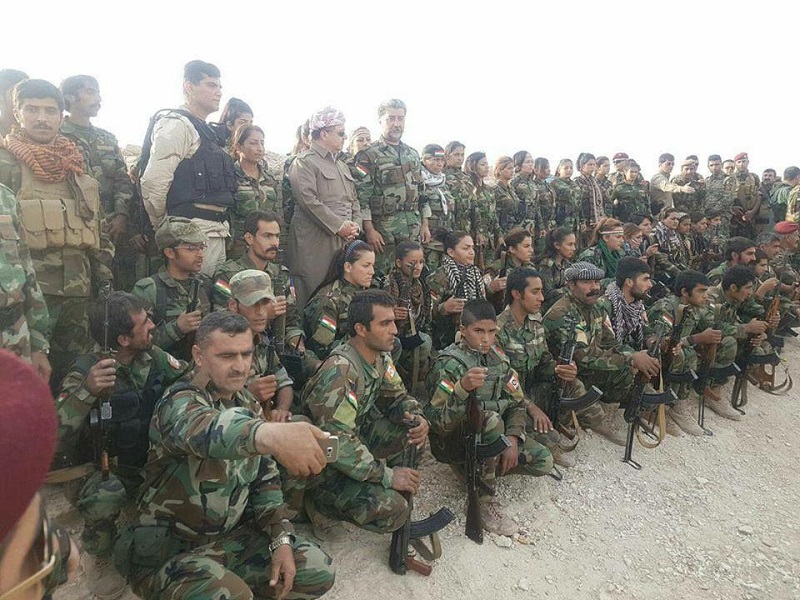 مسعود بارزانی و حسین یزدان پناه در توهم تشکیل ارتش ملی کردستان