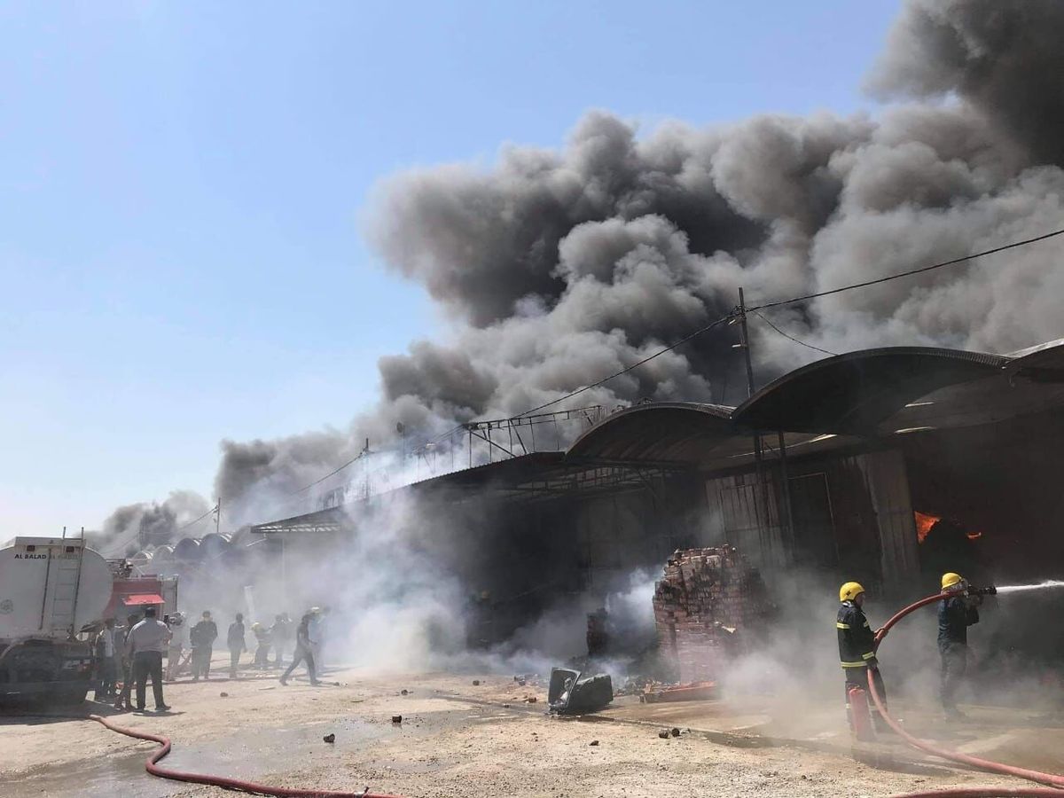 نجات ۳۰ زائر در آتش سوزی در هتلی در نجف