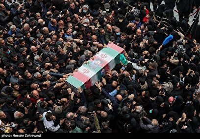 مراسم خاکسپاری شهید سید رضی موسوی در امامزاده صالح(ع)