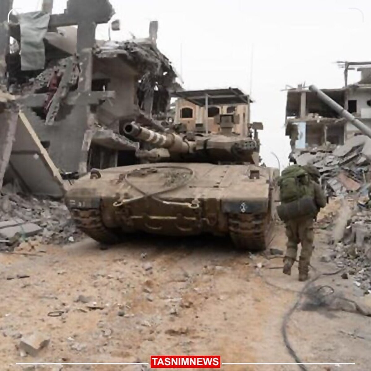 حمله تانک‌های اسرائیل به غزه