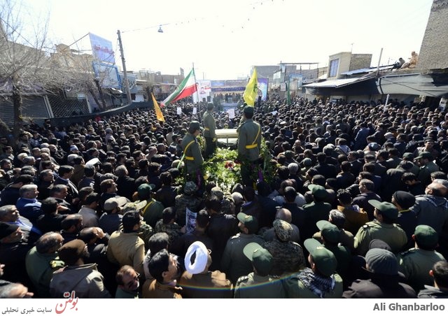 مراسم تشییع سردار شهیدالله دادی در پاریز+عکس