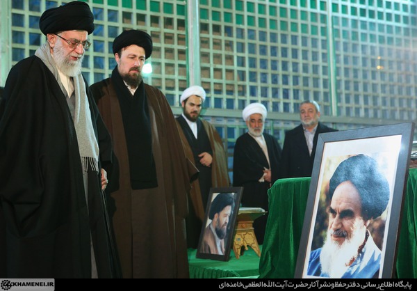 حضور رهبر انقلاب در مرقد مطهر امام راحل و گلزار شهدای بهشت زهرا