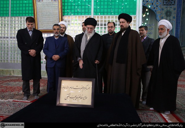 حضور رهبر انقلاب در مرقد مطهر امام راحل و گلزار شهدای بهشت زهرا
