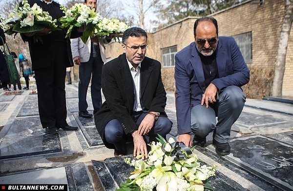 مدیران سینمایی با بنیانگذار انقلاب بیعت کردند/ گلباران مزار هنرمندان فقید
