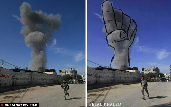 فلسطینی هنرمند با دود همه چیز می‌گوید، بعضی هنرمندان ایرانی با وجود همه امکانات اخته‌اند +تصاویر