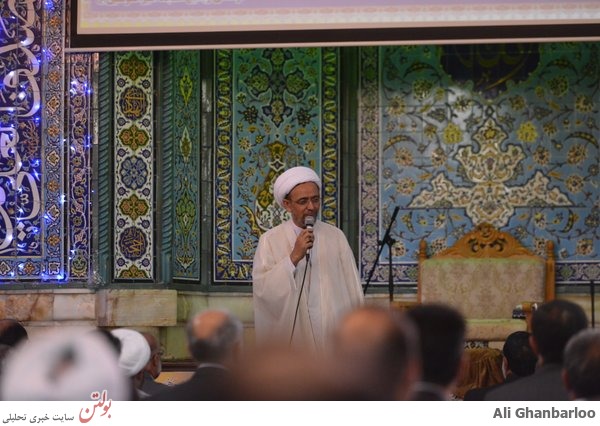 حجت والاسلام علی اکبری در شهرک محلاتی+عکس