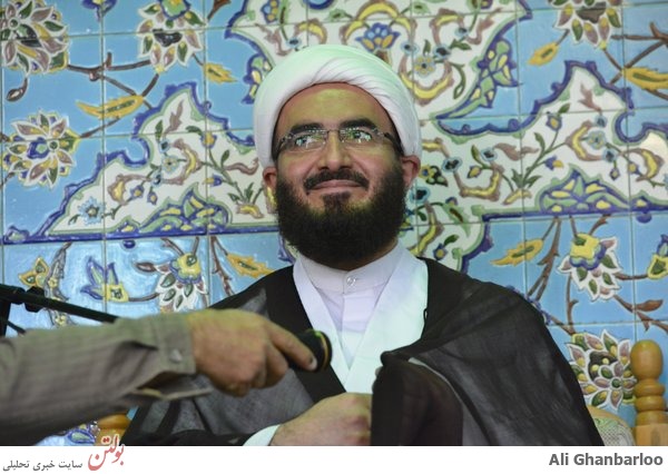 حجت والاسلام علی اکبری در شهرک محلاتی+عکس