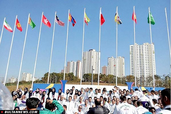 پرچم ایران در دهکده بازیهای پاراآسیایی به اهتزاز درآمد