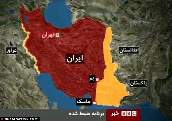 تهیه و انتشار نقشۀ امنیتی ایران به بهانۀ هشدار وزارت خارجۀ انگلستان توسط BBC