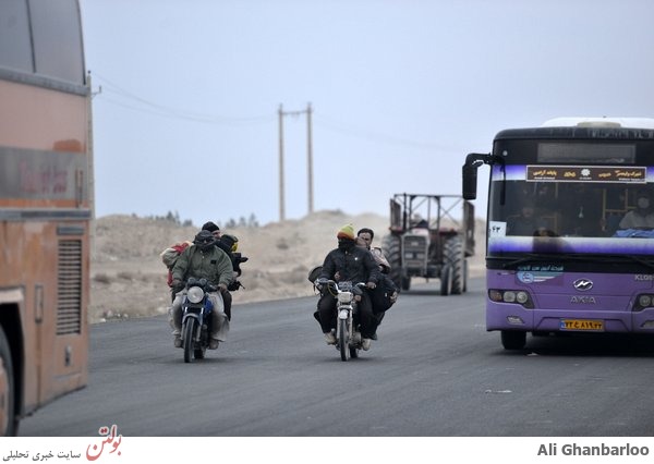 عکس هوایی از زائران ایرانی در مرز مهران