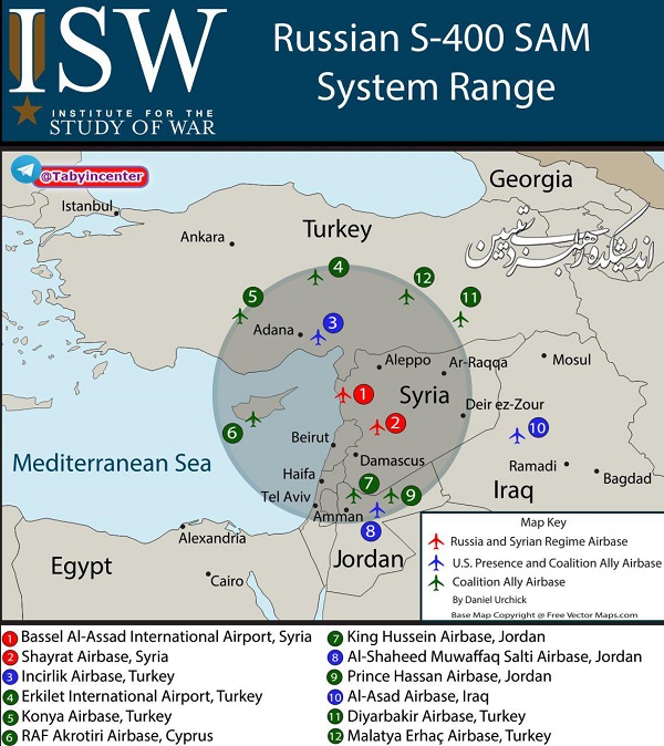 سامانه اس 400روسیه در سوریه