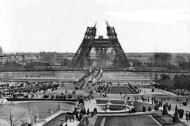 برج ایفل در حال ساخت ( سال 1888) + عکس