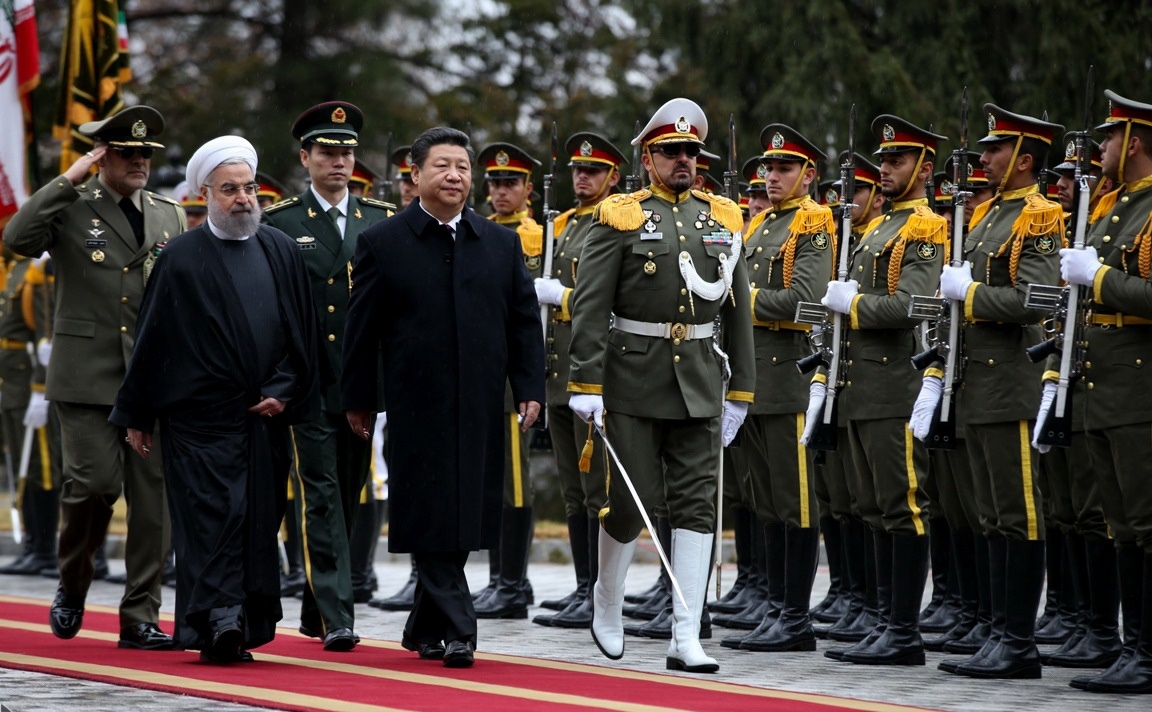 روحانی از رییس جمهوری چین استقبال کرد