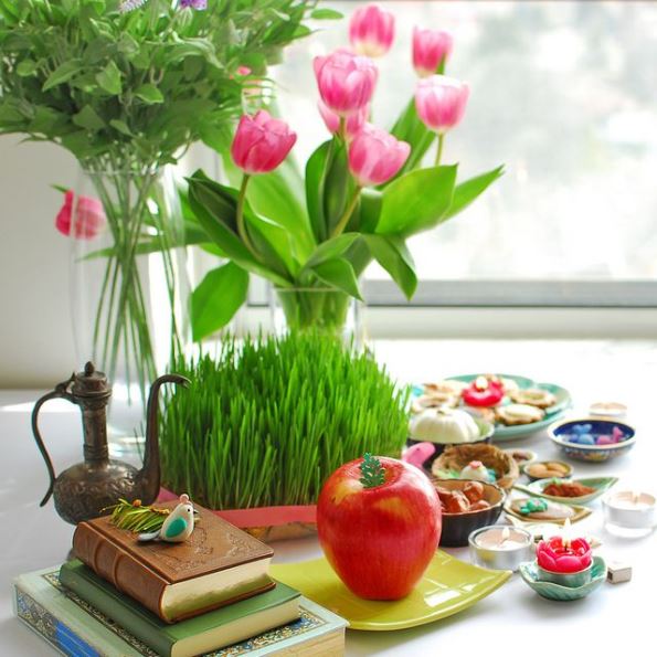 تزیین سفره هفت سین کلاسیک برای نوروز