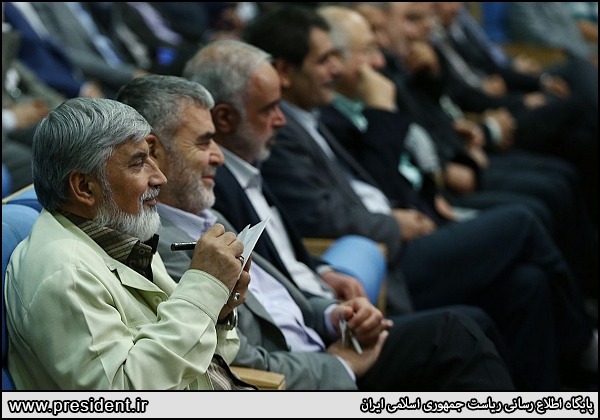 روحانی:با هدایت های مقام معظم رهبری پیش خواهیم رفت/حداد عادل: معیار وحدت ما تعلق به انقلاب اسلامی