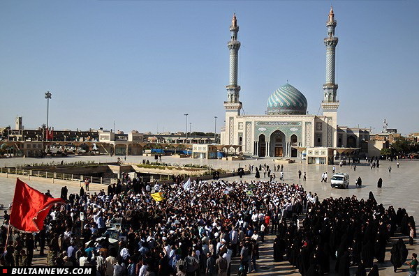 تشييع پيکر دومين شهيد روحاني مدافع حرم در قم تشييع پيکر دومين شهيد روحاني مدافع حرم در قم