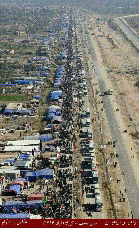 ازدحام در جاده نجف-کربلا،دو هفته مانده به اربعین