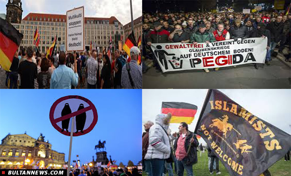 آلمانی ها بر علیه اسلام و مهاجران بی پناه