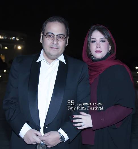 رضا داوودنژاد و همسرش غزل بدیعی در جشنواره فجر