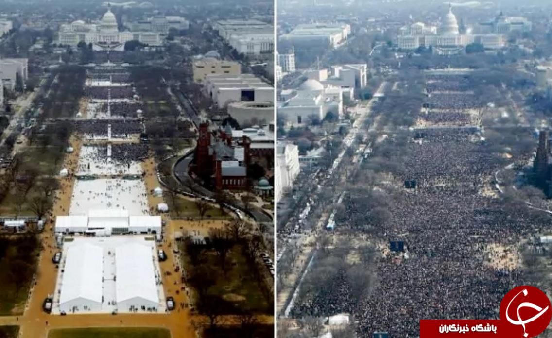 این دو تصویر دروغ ترامپ را ثابت می‌کند