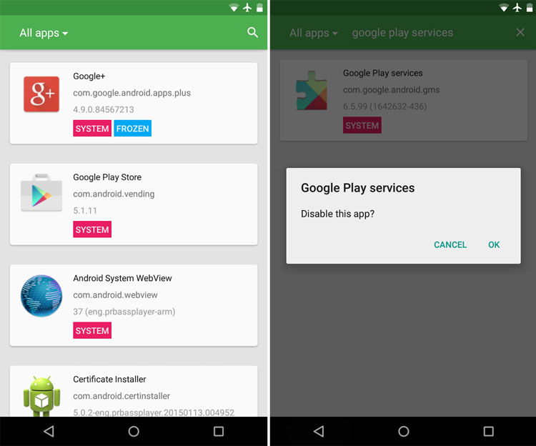 برنامه Disable Application: غیرفعال سازی اپلیکیشن ها در اندروید (نیازمند روت) - زوم اپ برنامه Disable Application: غیرفعال سازی اپلیکیشن ها در اندروید (نیازمند روت) - زوم اپ