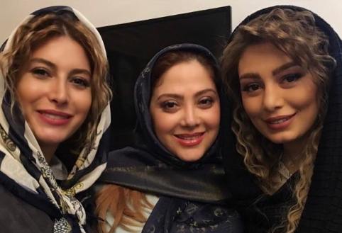 ظاهر جدید سحر قریشی و فریبا نادری با مو های فر برای سال نو! عکس