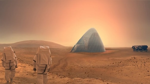 احتمال ساخت پناهگاه فضانوردان مریخی توسط پرینترهای سه بعدی