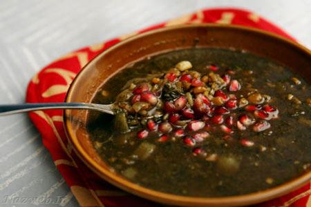 یک غذای هندی با دانه انار+تصاویر