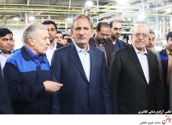 گزارش تصویری بازدید معاون اول رییس جمهور از شرکت پاکسان