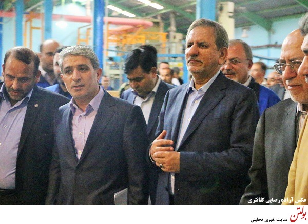 گزارش تصویری بازدید معاون اول رییس جمهور از شرکت پاکسان
