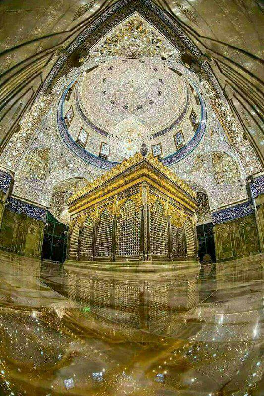 تصویری بی نظیر از حرم و ضریح مطهر حضرت ابالفضل العباس (علیه السلام)