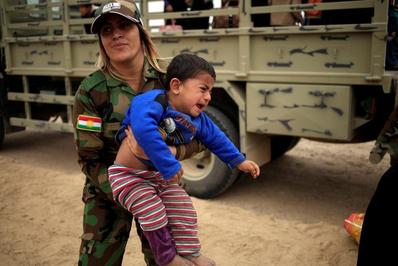 کودکان در نبرد آزادسازی موصل/تصاویر