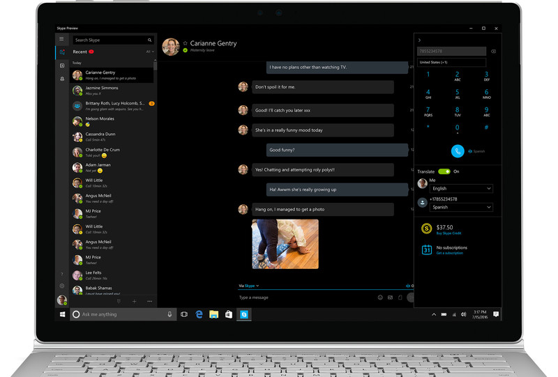 Skype Preview با قابلیت ترجمه همزمان و پیام های ویدیویی به روز رسانی شد