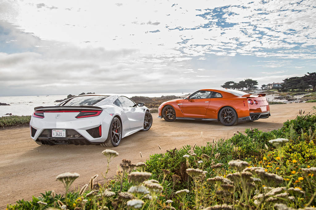 کدام‌یک سریع‌تر است: آکورا NSX جدید یا نیسان GT-R؟