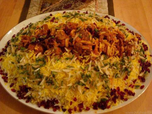 طرز تهیه زرشک پلوی مخلوط