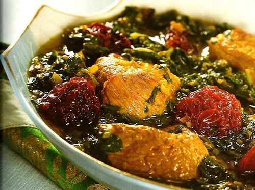 طرز تهیه خورشت اسفناج با طعم فلفل