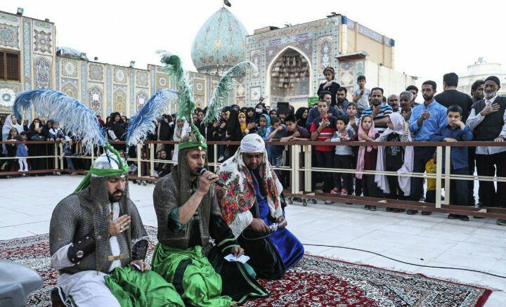 آیین تعزیه خوانی حضرت احمد بن موسی (ع) برگزار شد