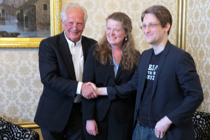 اسنودن جایزه دفاع از آزادی بیان نروژ را دریافت کرد