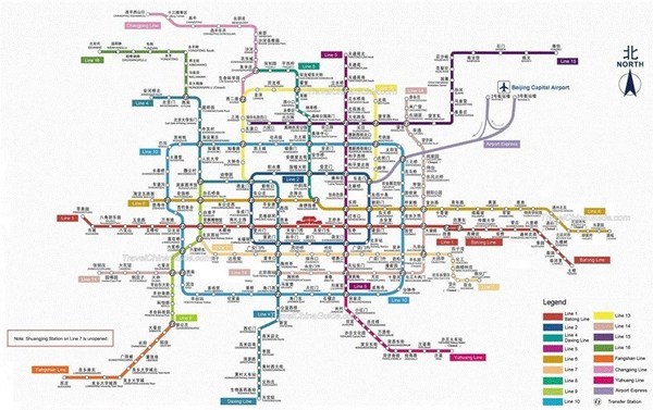از کارآفتادن عجیب تمامی خطوط مترو شهری پکن